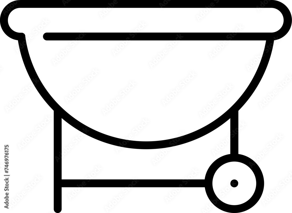 Illustration of Barbeque icon in line art. Illustration of Barbeque icon in line art.