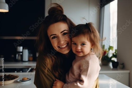 A Mother Holds Her Baby Close - A heartwarming moment captured in a stock photo.. Fictional Character Created By Generated By Generated AI.
