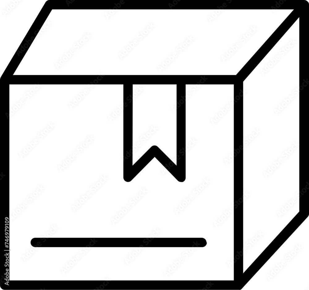 Package Or Parcel Icon In Flat Style. Package Or Parcel Icon In Flat Style.