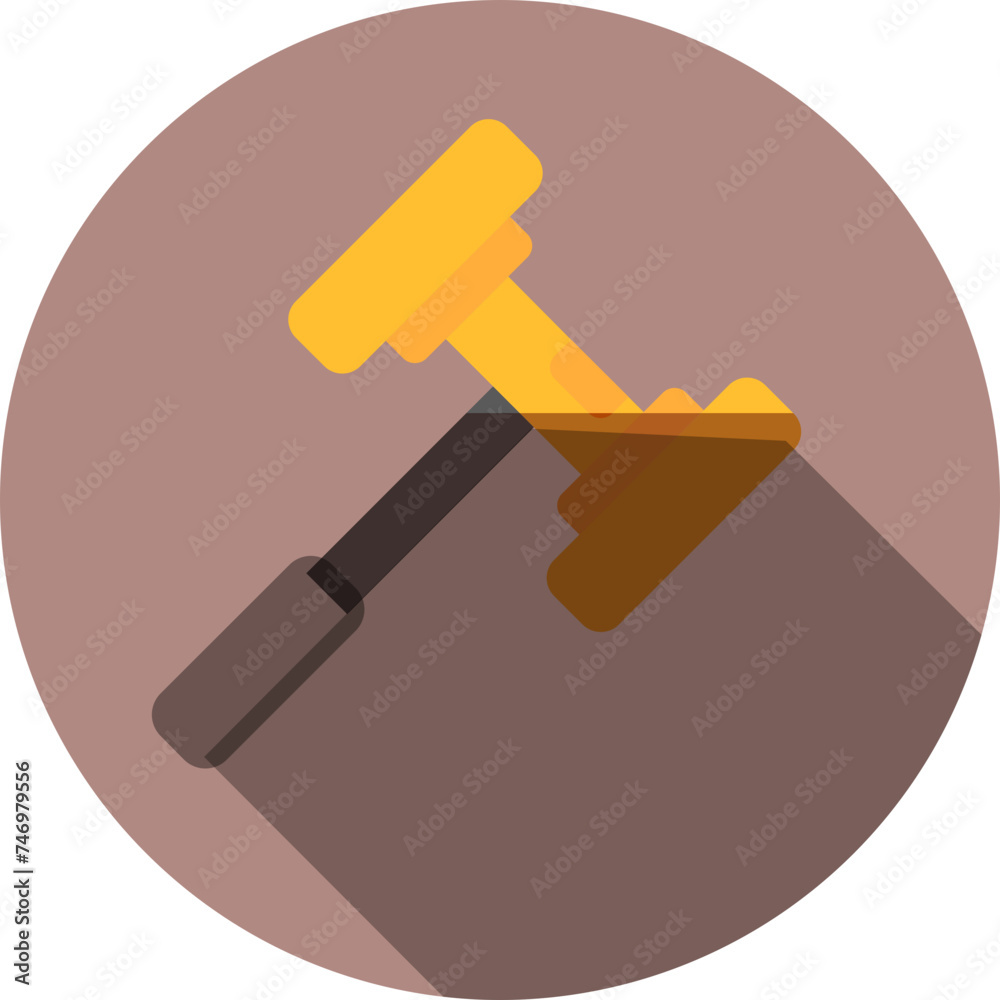 Vector illustration of Hammer icon. Vector illustration of Hammer icon.