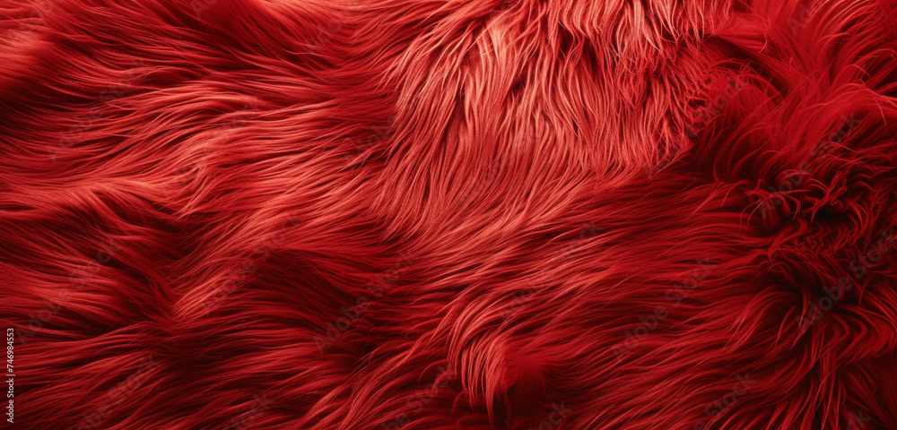 Fototapeta premium red fur texture