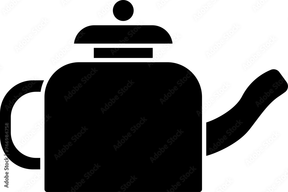 Vector illustration of teapot or kettle icon. Vector illustration of teapot or kettle icon.