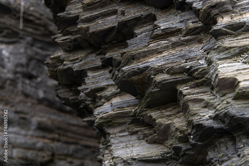 Surface of the cliff at the seaside