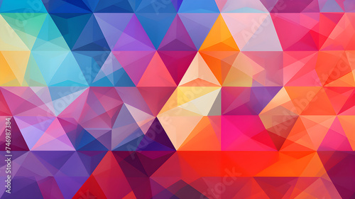 Enthralling Play of Abstract Geometric Shapes and Dazzling Colors: A Journey into Imagination