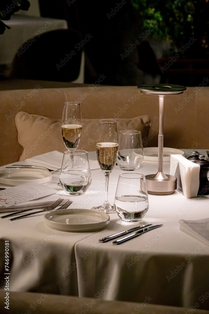 Glasses with wine in row background at restaurant party Glasses with wine in row background at restaurant party