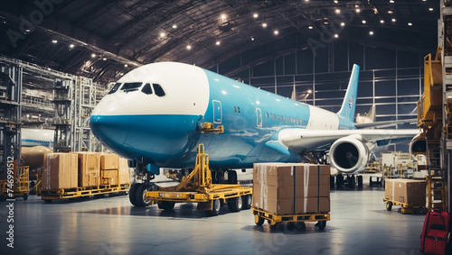 Air cargo freighter Logistics import export goods