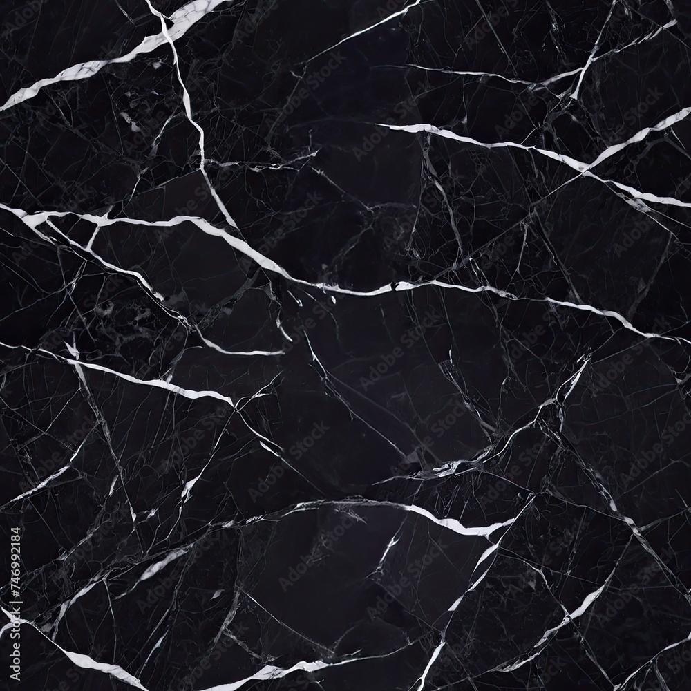 Seamless pattern with marble black texture background