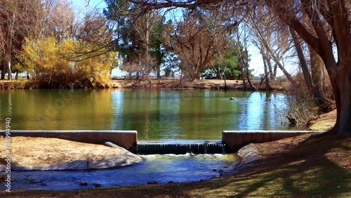 Slow cascading water in Nevada State Parks  photo