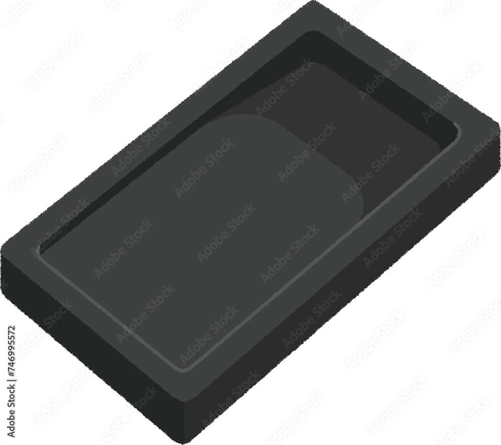 硯（すずり）のイラスト