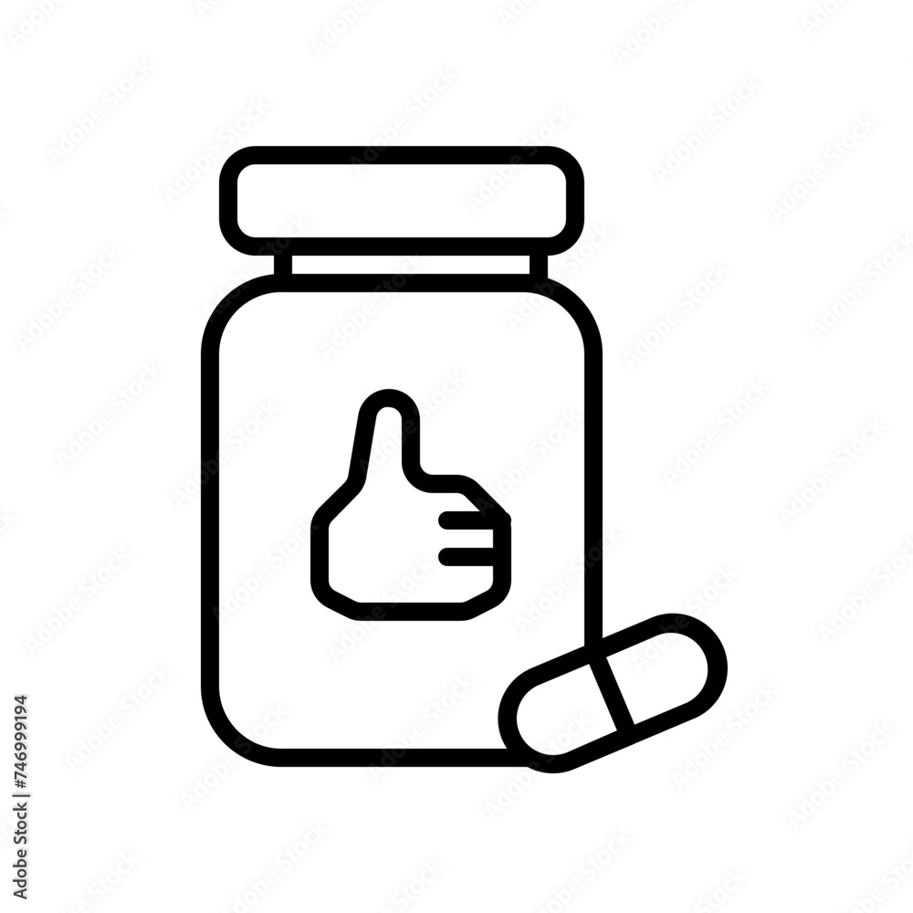 supplement line icon supplement line icon