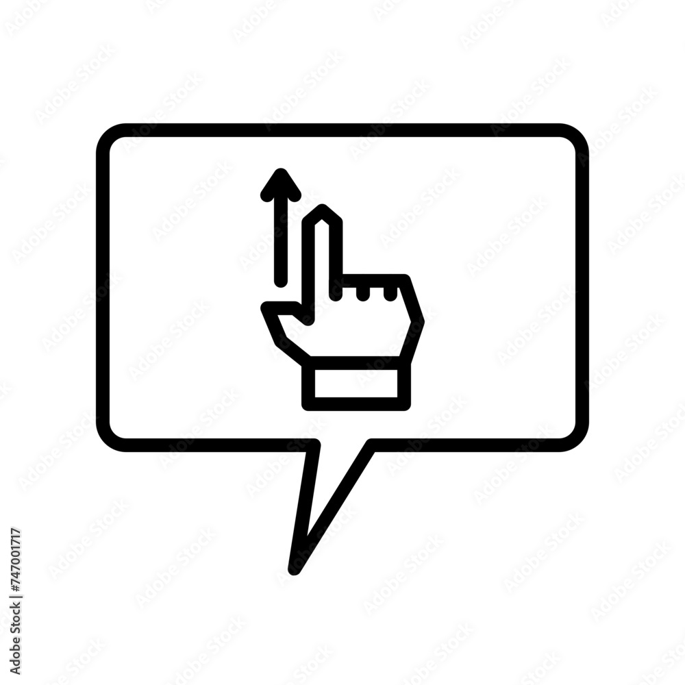 talking about scroll line icon talking about scroll line icon