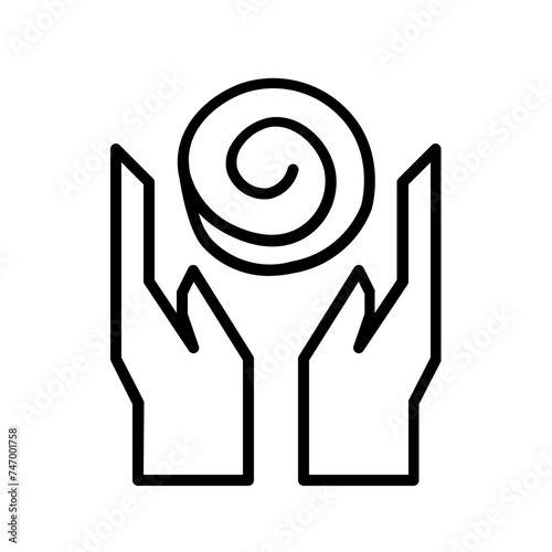 hypnosis group line icon