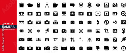Capture icons. Camera Icons, photography icons, Camera set of icon.