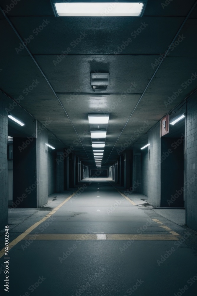 Empty Underground Garage