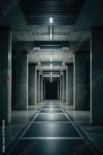 Empty Underground Garage © RENDISYAHRUL