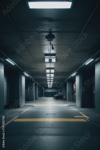Empty Underground Garage