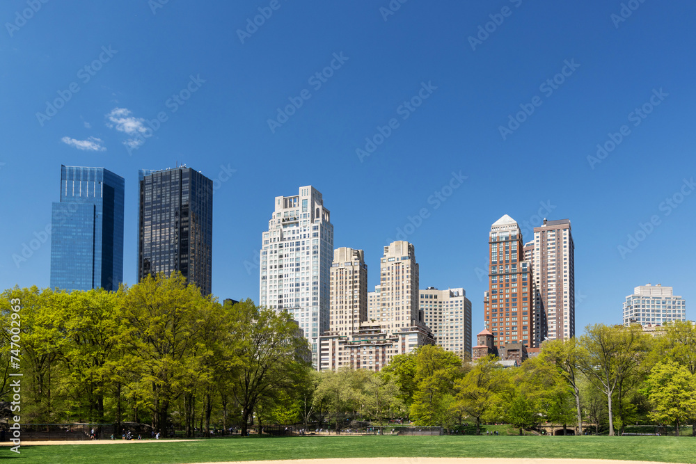 Obraz premium Manhattan skyscrapers and Central Park