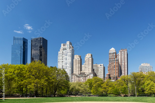 Manhattan skyscrapers and Central Park © karandaev