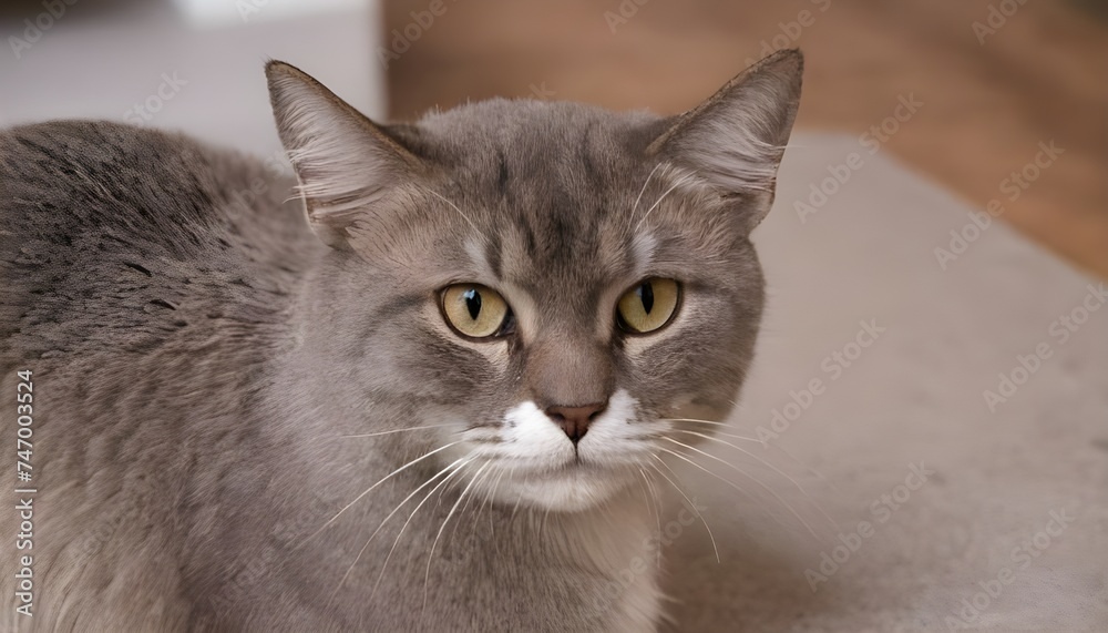 close up portrait of a cat ale British Shorthair Cat