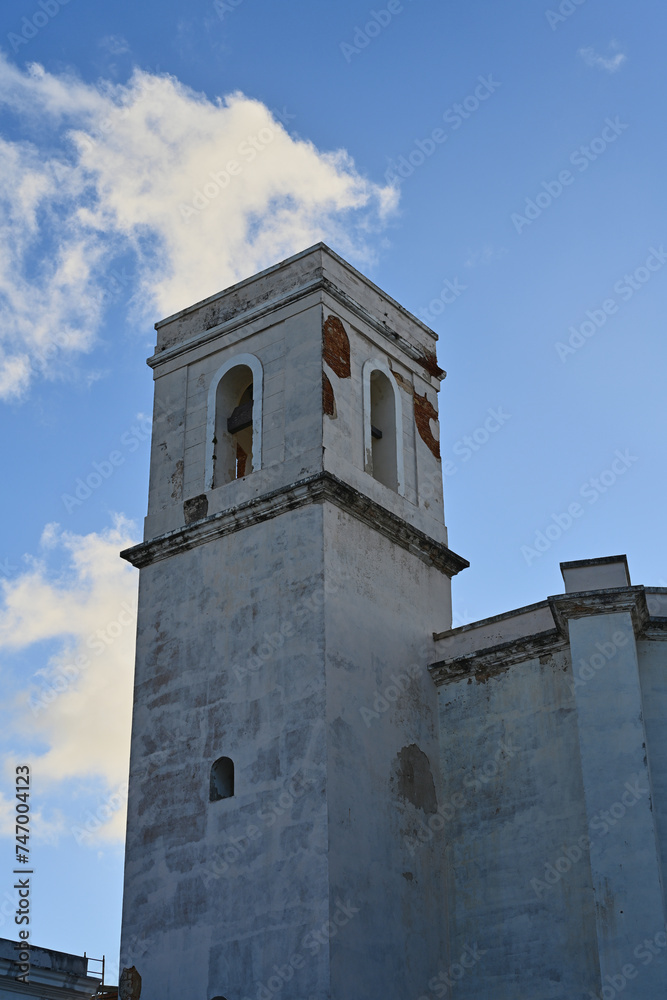 Ancient bell tower - Italian colonial architecture.