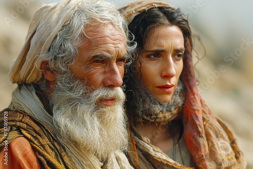 Abraham and Sarah, Bible characters.
