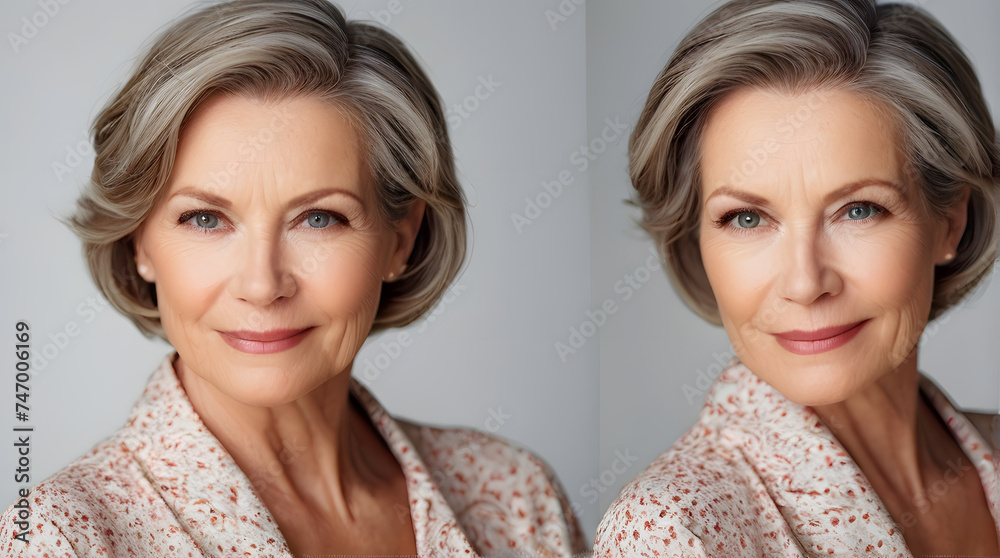 Beautiful 50s mid aged mature woman isolated on white background. skin care beauty, skincare cosmetics concept. Perfect for Mother's Day, Women's Day, promotion of skincare and cosmetic products. Beautiful 50s mid aged mature woman isolated on white background. skin care beauty, skincare cosmetics concept. Perfect for Mother's Day, Women's Day, promotion of skincare and cosmetic products.