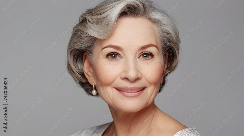 Beautiful 50s mid aged mature woman isolated on white background. skin care beauty, skincare cosmetics concept. Perfect for Mother's Day, Women's Day, promotion of skincare and cosmetic products. Beautiful 50s mid aged mature woman isolated on white background. skin care beauty, skincare cosmetics concept. Perfect for Mother's Day, Women's Day, promotion of skincare and cosmetic products.