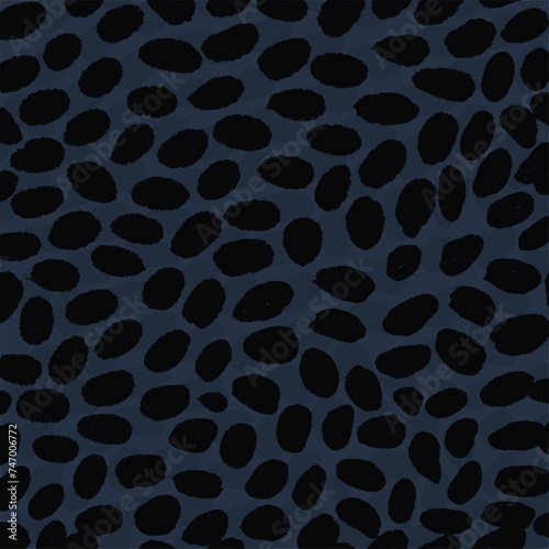 Black Panther Brush Stroke Pattern Background