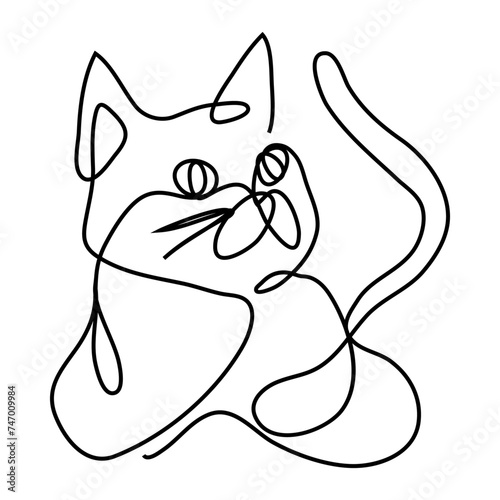고양이 아웃라인