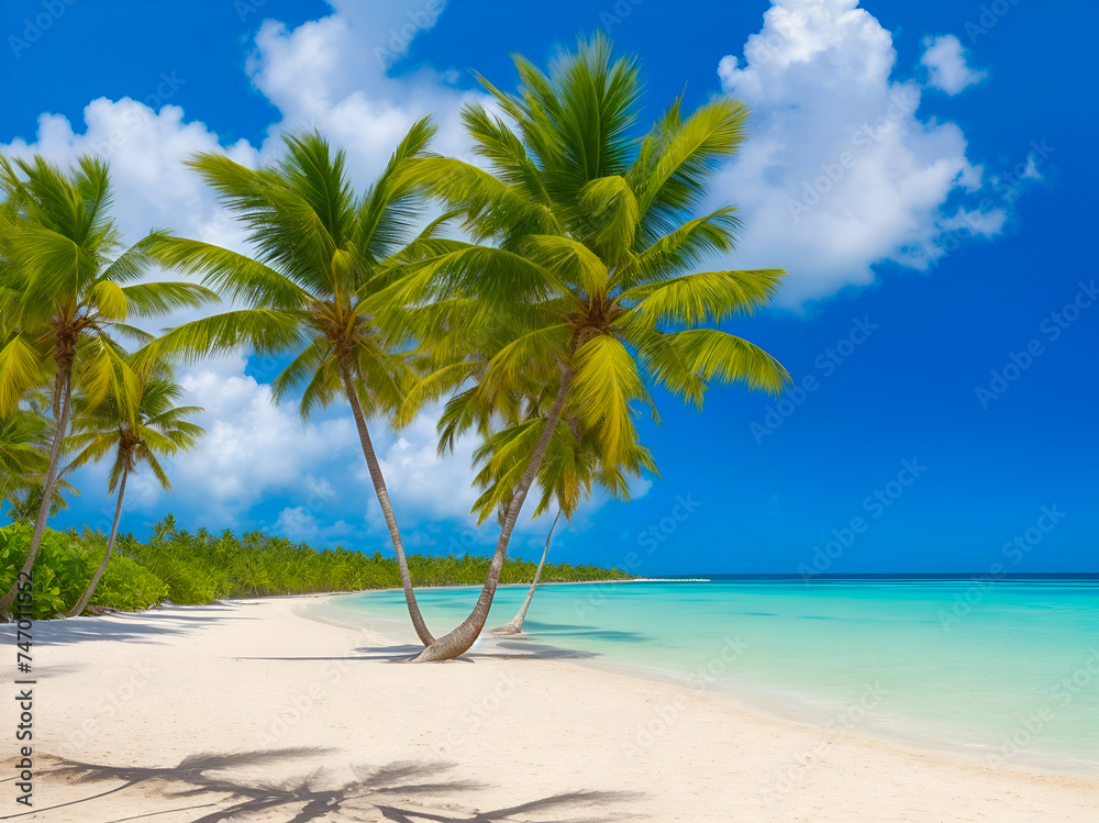 palm tree on the beach