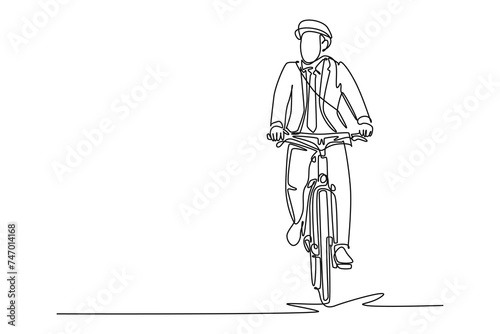 Continuous one line drawing sustainable business concept. Doodle vector illustration.