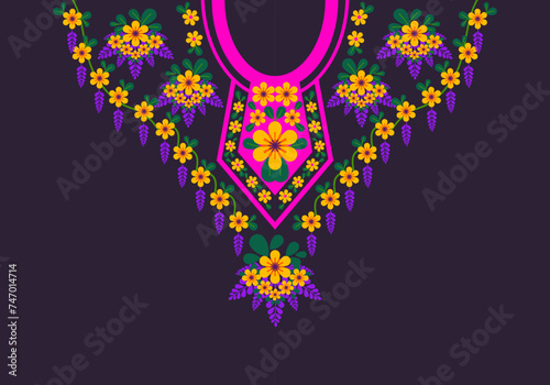 Woman collar embroidery decoration , bundle  of colorful foral