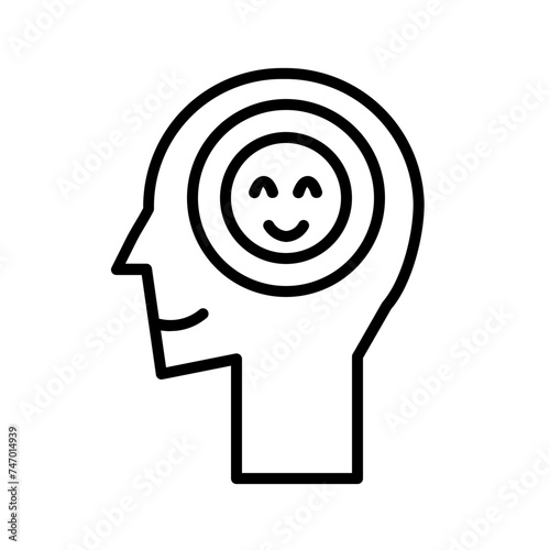good mood line icon