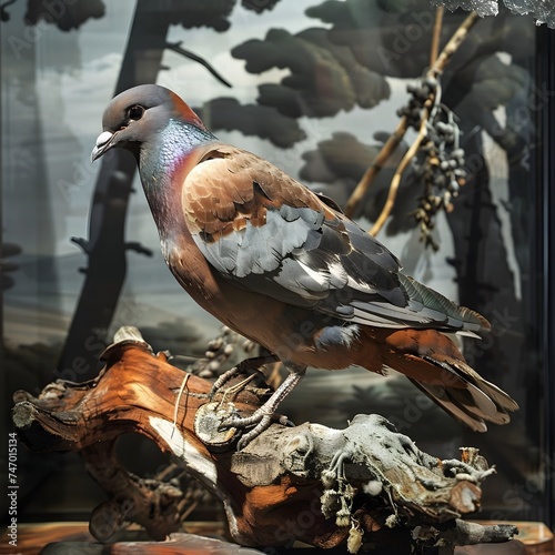 photo of an an extinct pessenger pigeon photo