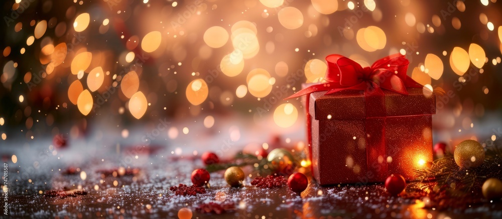 Radiant Red Gift Box Featuring a Gorgeous Bow and Ribbon for Festive Surprises Radiant Red Gift Box Featuring a Gorgeous Bow and Ribbon for Festive Surprises