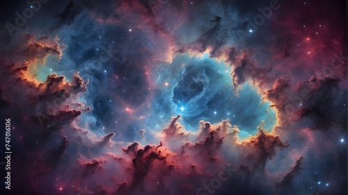 fire and nebula