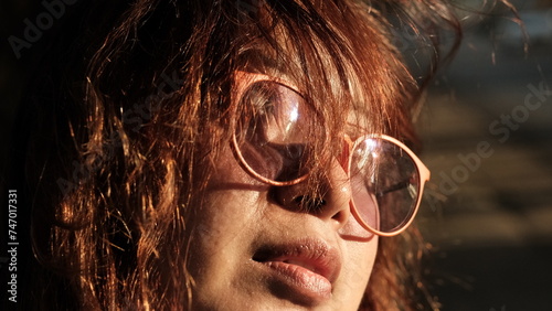 Wallpaper Mural portrait of a person with glasses in sunlight Torontodigital.ca