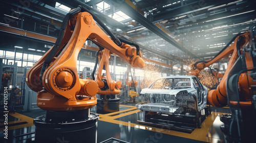Assembly Line Robots in Industrial Automation