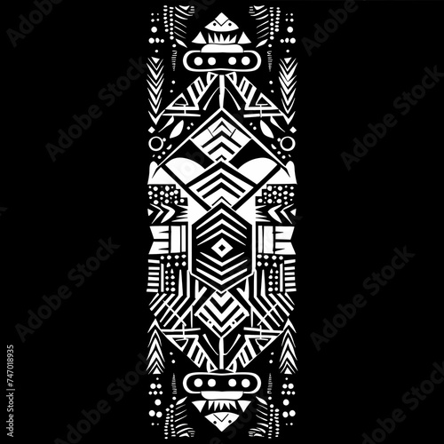 Traditional Aztec Tribal Tattoo Design