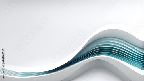 3d-rendering-of-an-abstract-wave-composed-of-a-minimalist-curved-line-centered-on-a-white-background