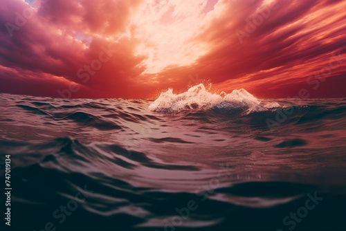 below the breaking waves © alisaaa