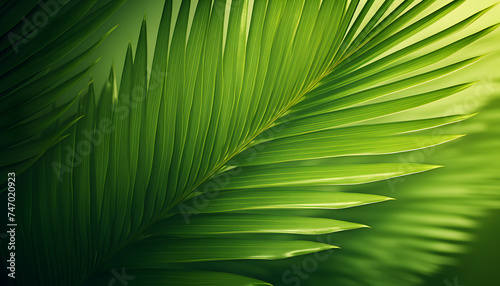 Emerald Veins  A Serene Close-Up of a Vibrant Green Leaf