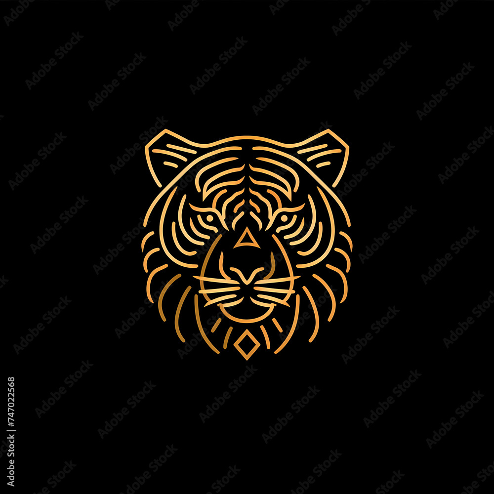 Tiger Symbol Design Illustration