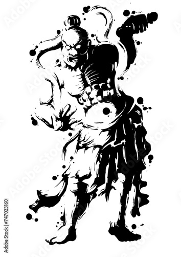 阿形の墨絵