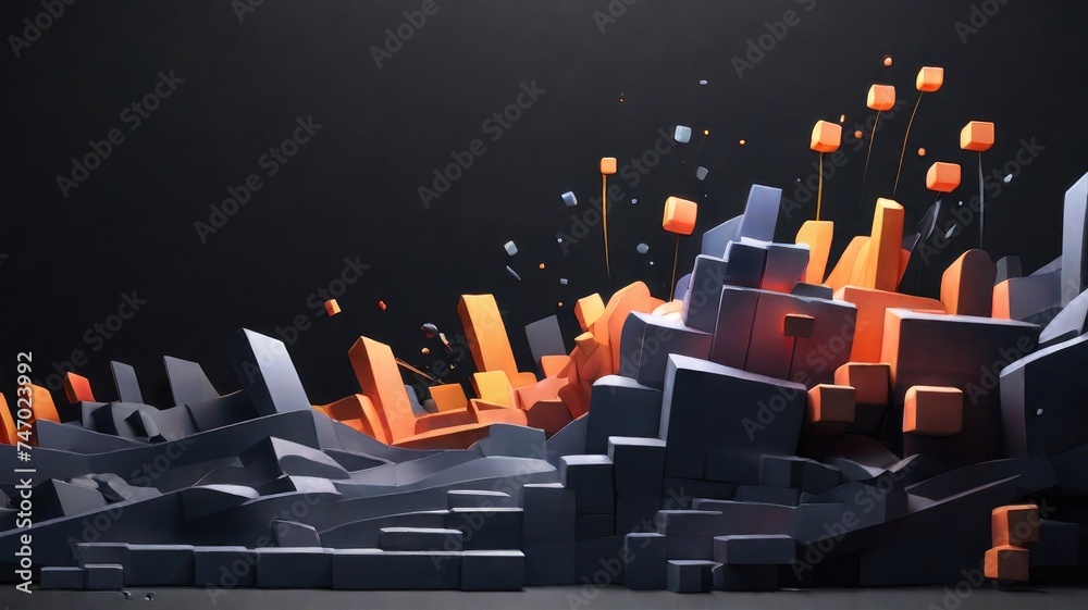 Obraz premium abstract cube background