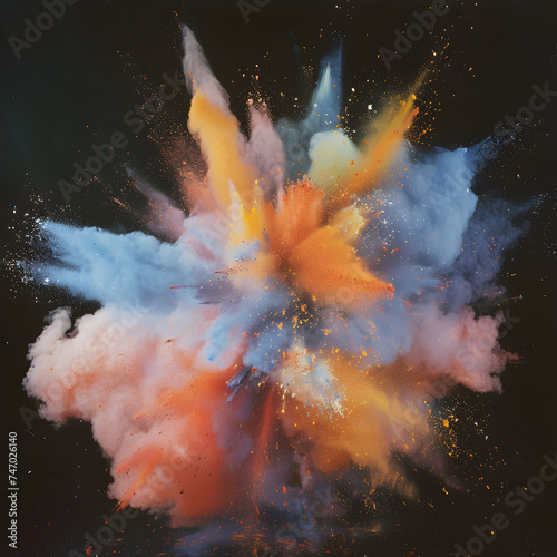 explosion of powder