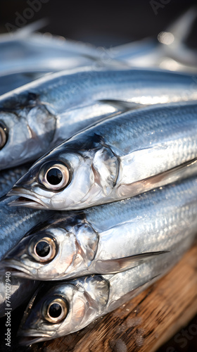 Close-up Showcasing Freshly Caught Anchovies Ready for Culinary Use