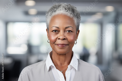 portrait of senior african businesswoman