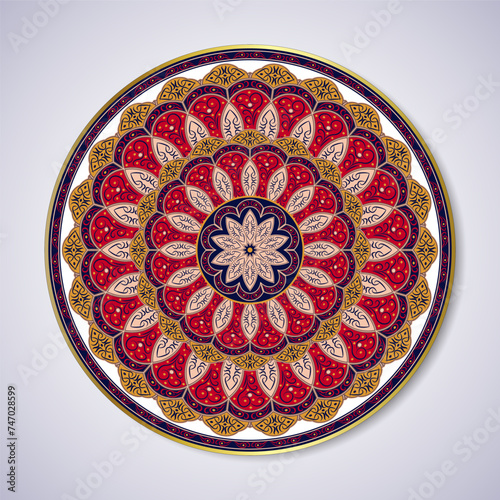 Morrocan Mandala Art Pattern Vector