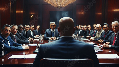 Secretive Meeting of leadersTeam of Government Agents photo